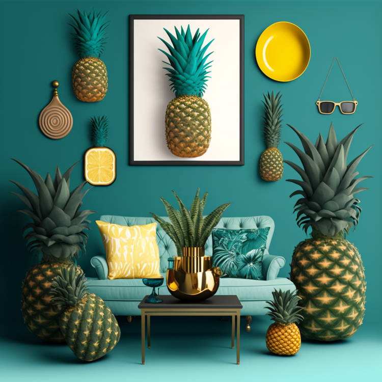Pineapple shop home decor